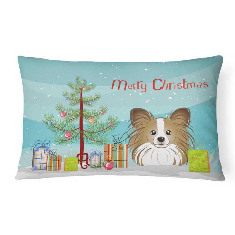  Coussin décoratif intérieur / extérieur Christmas Tree and Papillon