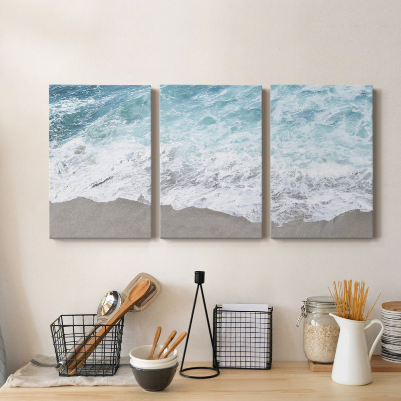 " Cali Tides II " 3 - Pieces, 48" H x 36" x W x 1