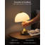 Lampe de table sans fil 9 po, lampe à pile rechargeable en or 5200 mAh, petite table de chevet en verre pour la chambre à coucher