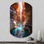 Canyon antilope turquoise, gouttes - art mural asymétrique en forme de cylindre de Canyon-110483382