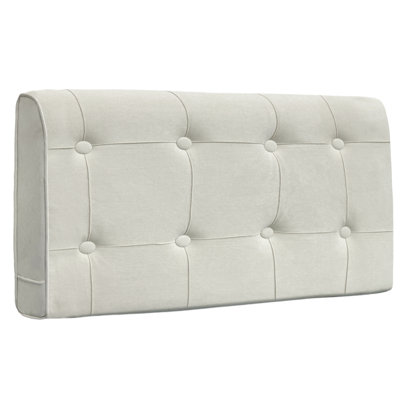 Square Lattice Microsuede Composite Upholstered Headboard by WOWMAX