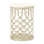 La Marisia Marble Chairside Table - Creamy Pearl/Champagne