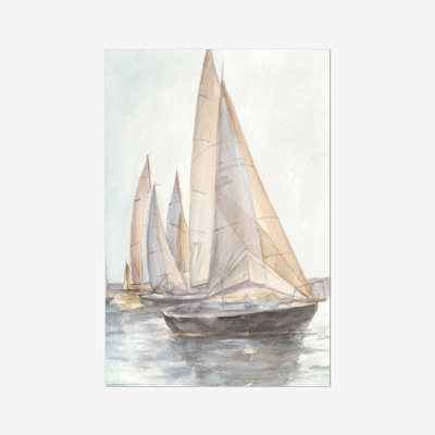 Plein Air Sailboats II by Ethan Harper - Painting