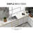 Stainless Steel Undermount Basin Sink 30 Inch - 16 Gauge, 10" Deep, With R10 Rounded Corner And Included Pack Clips Template 18"X10" 304 Steel, Easy Finish Drain Assembly