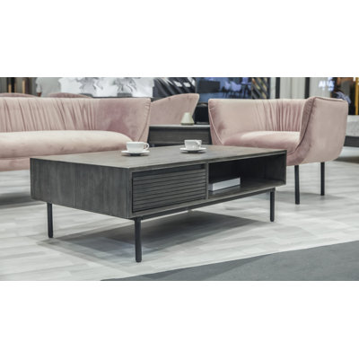 Barcus Solid Wood Solid Wood Coffee Table with Storage