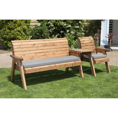 Gaines Solid Wood Redwood Outdoor Bench