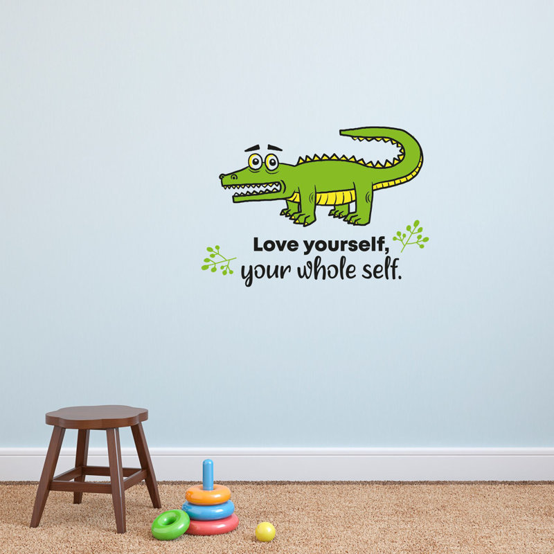 Adhésif décoratif en vinyle crocodile, H 8 po x l 10 po x P 0,05 po