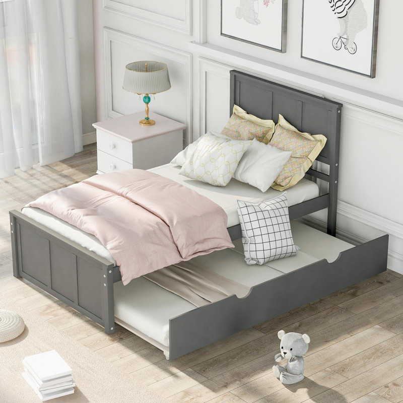 Karpeta Platform Bed, Gray
