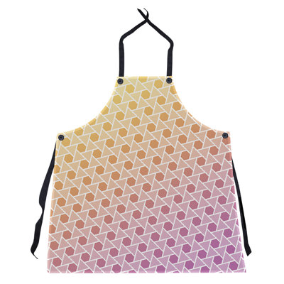 Tablier en hexagones et triangles Rainbow