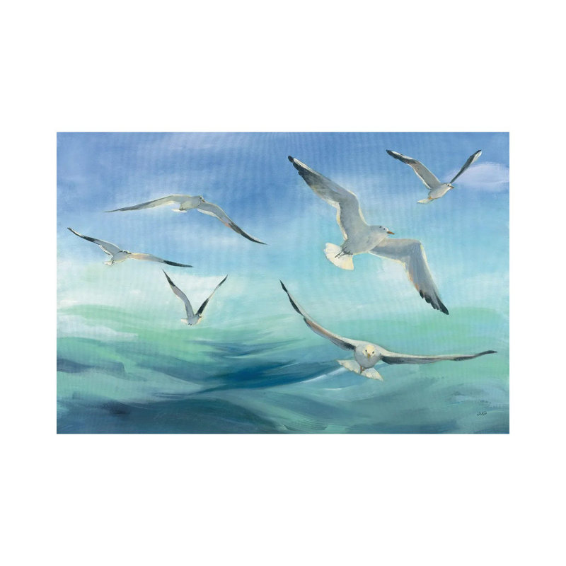 Sea Flight by Julia Purinton - Wrapped Canvas Painting, 20.32 cm H x 30.48 cm W