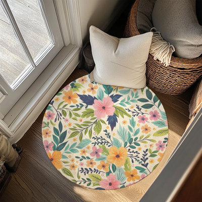 Tapis tressé Floral