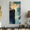 «Brown Blue Canyon in Arizona View», reproduction d'art encadrée sur toile Nature