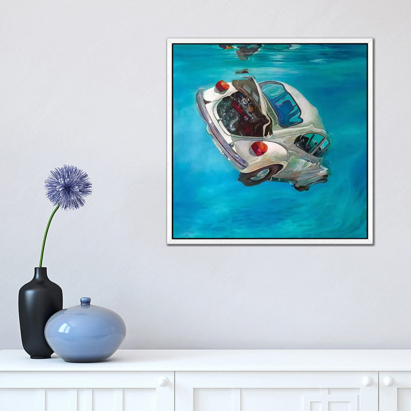 Itaparica by Marcello Petisci - Print on Canvas, White Framed, 45.72 cm H x 45.72 cm W