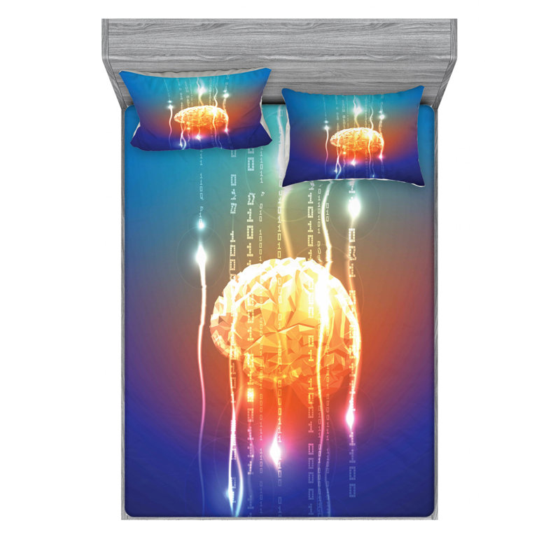 Microfiber Sheet Set, Full Sheet Set + Fitted Sheet+2 Pillowcases