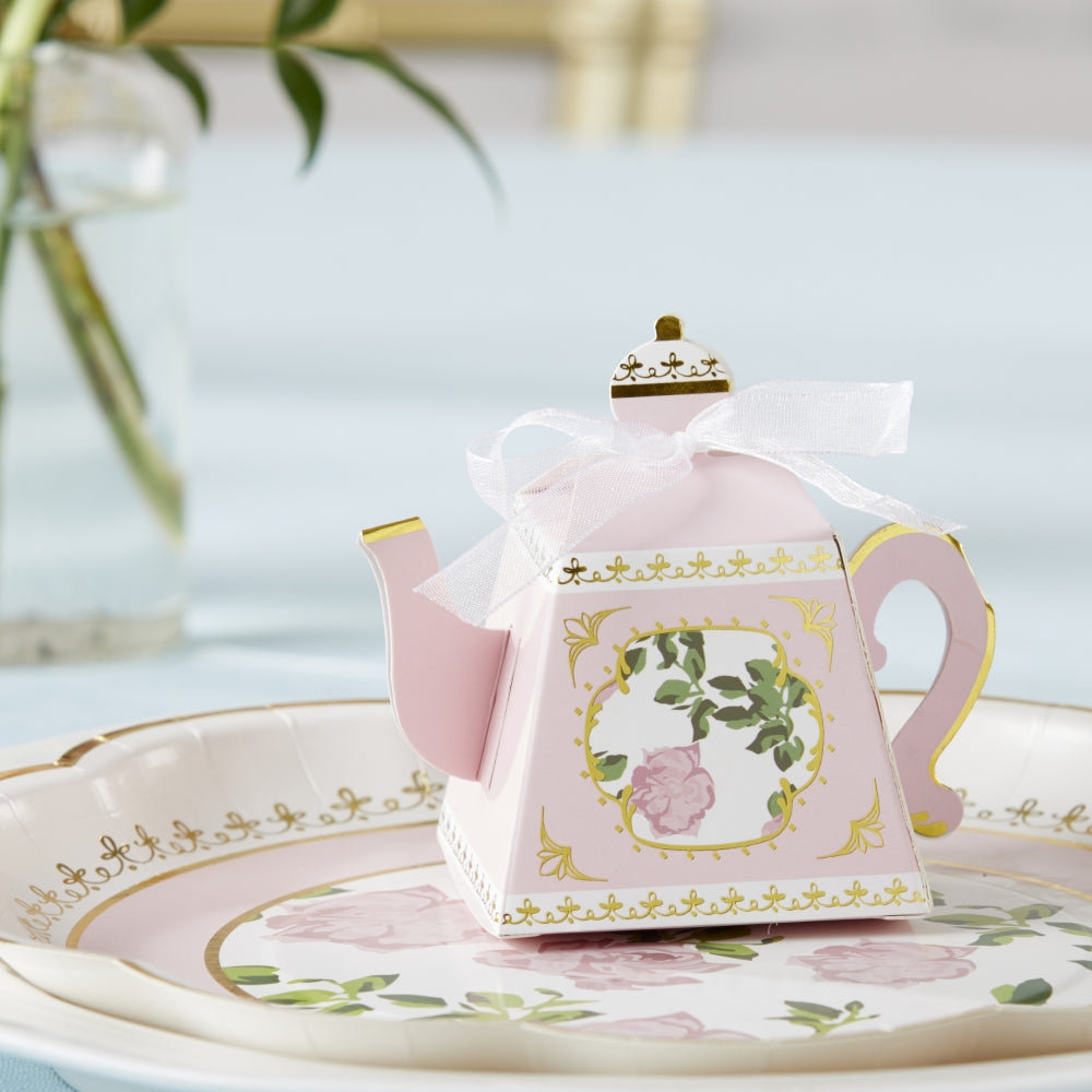 Tea Time Whimsy Teapot Favor Box (Set of 24) Kate Aspen