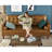 Mid-Century Modern Leather 3-Seater Sofa Couch, Leather Sofa for Living Room-408999300