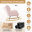 Modern Rocking Chair Cozy and Stylish Armchair for Living Room, Nursery, or Bedroom-1562571641