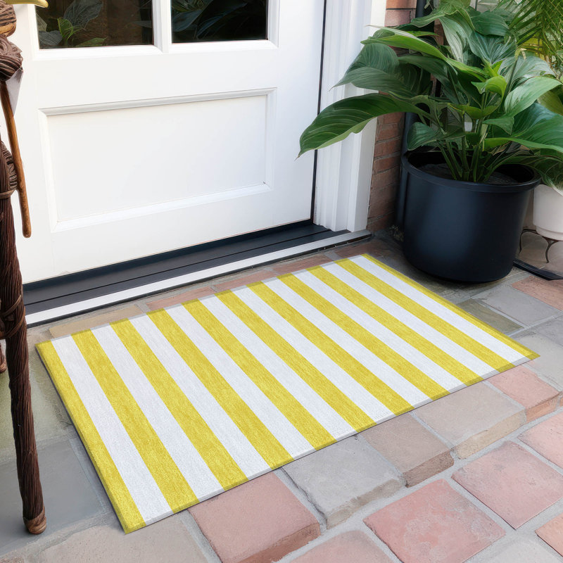 Tapis intérieur / extérieur Kinslee, Rectangle 1 pi 8 po x 2 pi 6 po