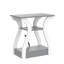 Table de bout grise à 3 niveaux, station de charge, l 22 po, 3 tablettes-780414522