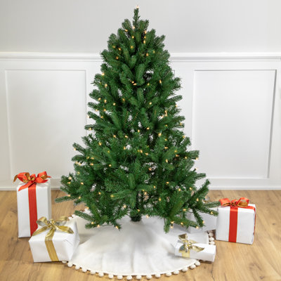 Lighted Artificial Fir Christmas Tree