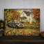 Farmhouse Memories 18 x 24 entièrement illuminé avec impression à DEL ColorChange