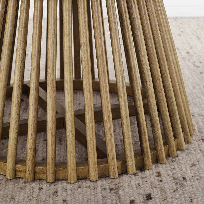 Modern Minimalist Coffee Table, Solid Wood Coffee Table, Brown Yellow
