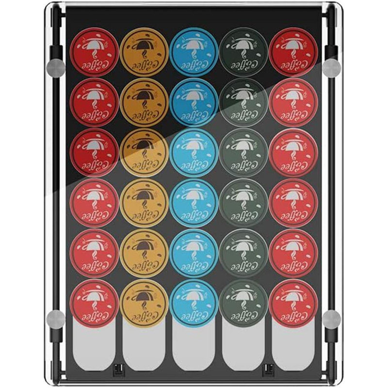 Support de tiroir de rangement à dosettes en verre compatible avec les dosettes K