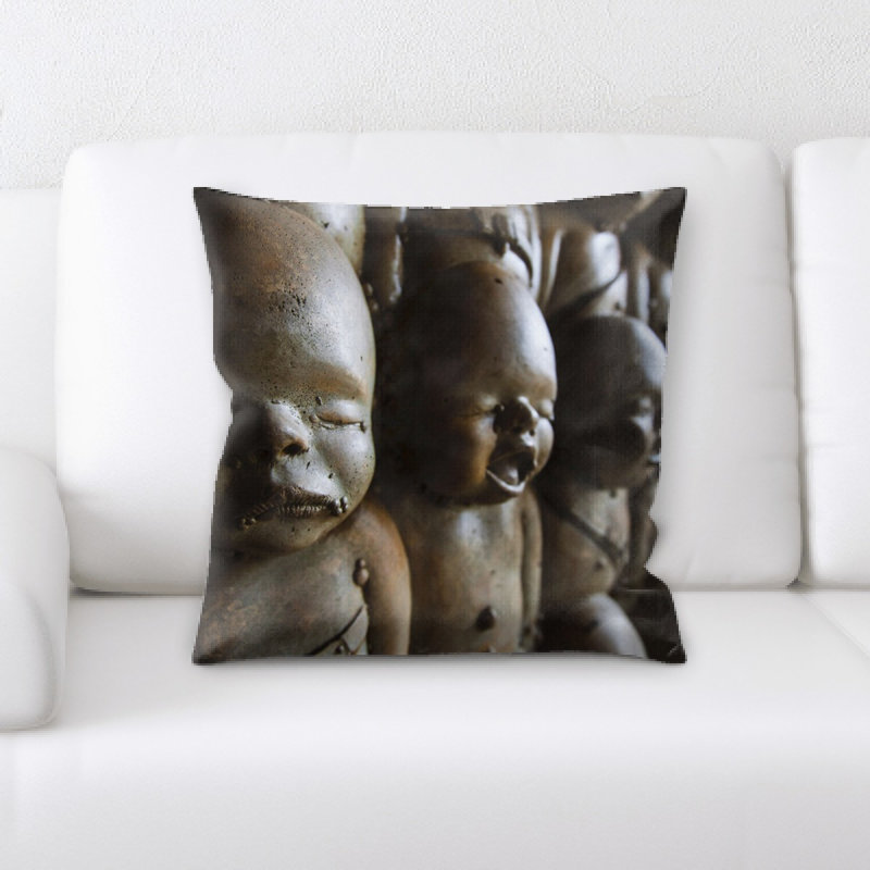 Housse et insert de coussin carré Statue