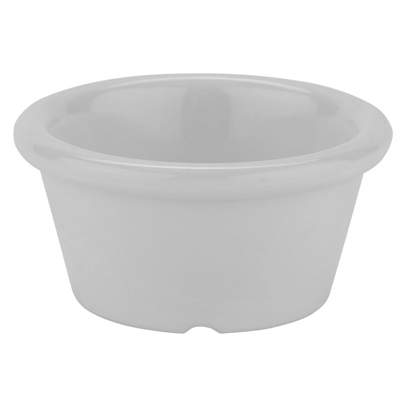 G.E.T. Melamine 12 Piece Ramekin / Soufflé Dish Bakeware Set, White