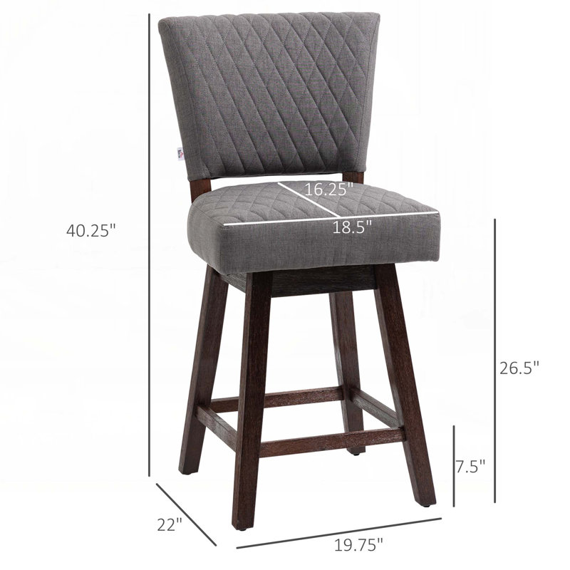 Ensemble de 2 tabourets pivotants