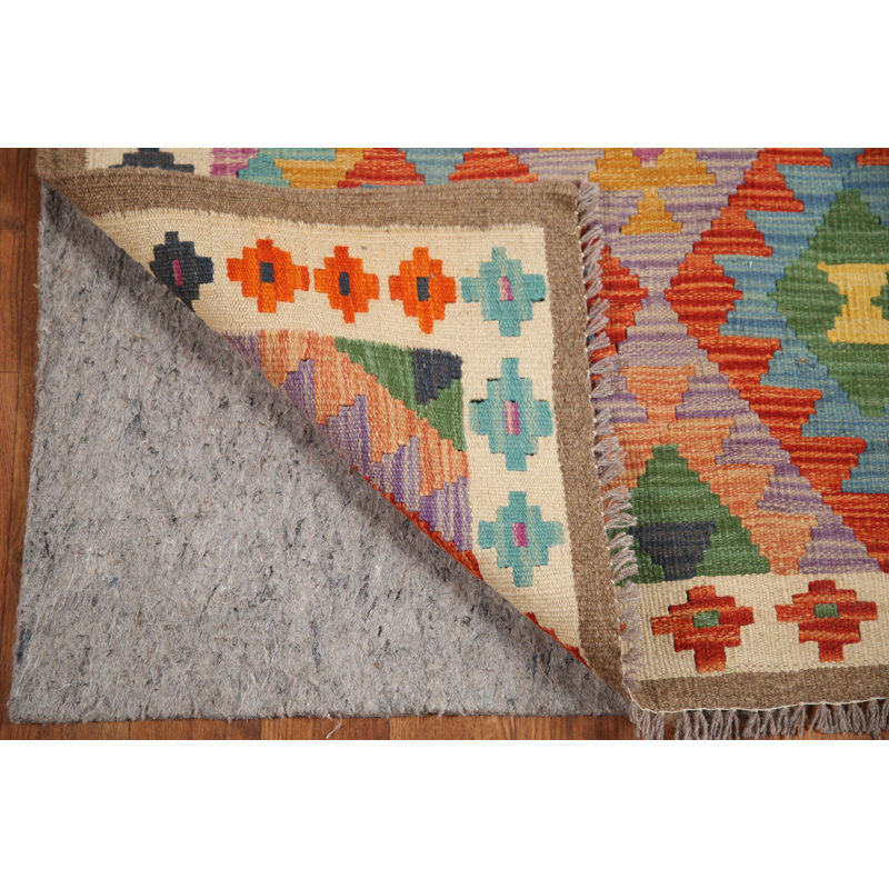 Reversible Wool Kilim Runner Rug 3x10