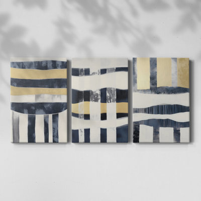 ABSTRACT Series DCCCXCII  -Custom Wrapped Gallery Canvas - 3 Pieces