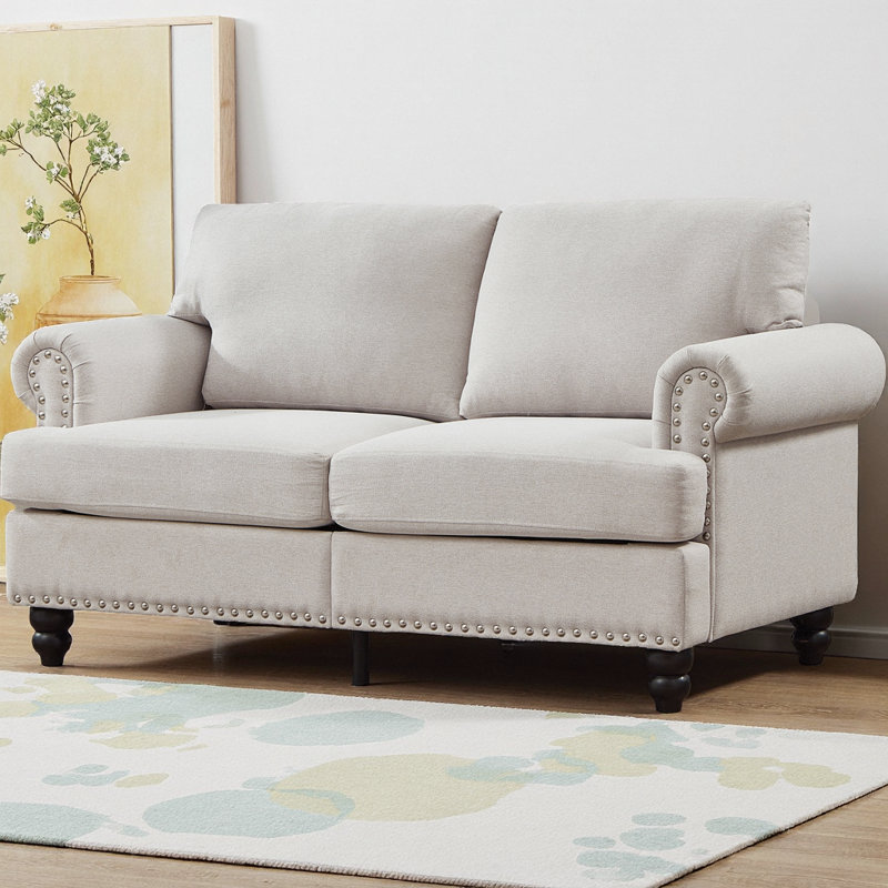 Canapé-lit 59,5 po Modern Classic Classic, Beige
