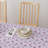 Rectangular Tablecloth, 100% Cotton, 52X104", Brush Stroke Purple Flowers-1865422171