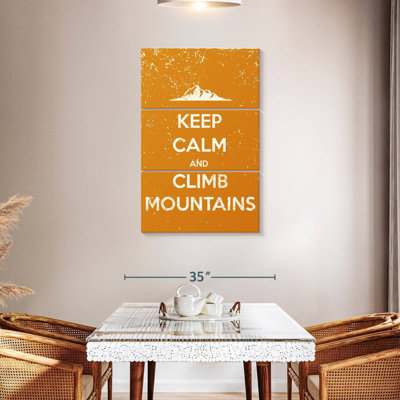 Tergel Keep Calm And Climb Mountains