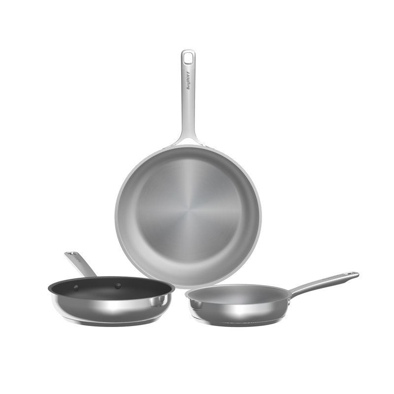 DiNA Stainless Steel Non-Stick Frying Pan Set