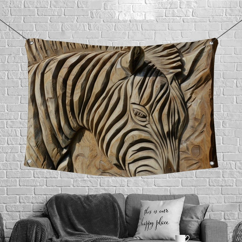 Tapisserie en microfibre, H 88 po x l 104 po