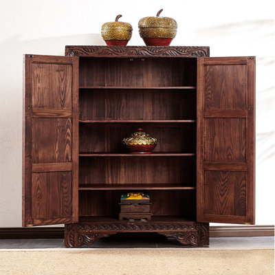 Solid Wood Accent Cabinet