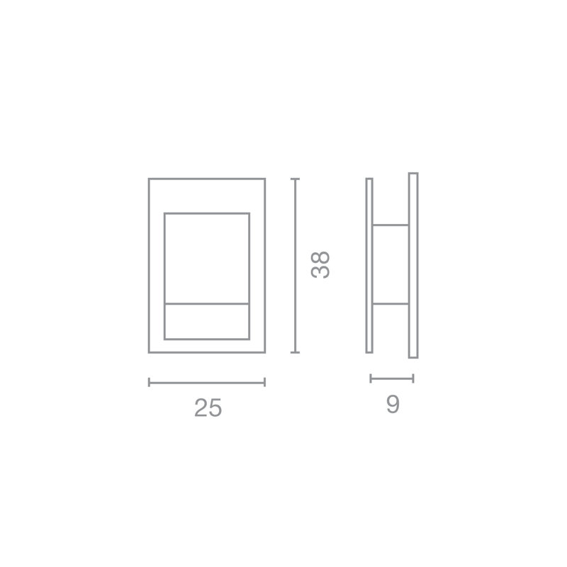 Spioncina Glass Flush Mounted Sconce, Gx24 26W