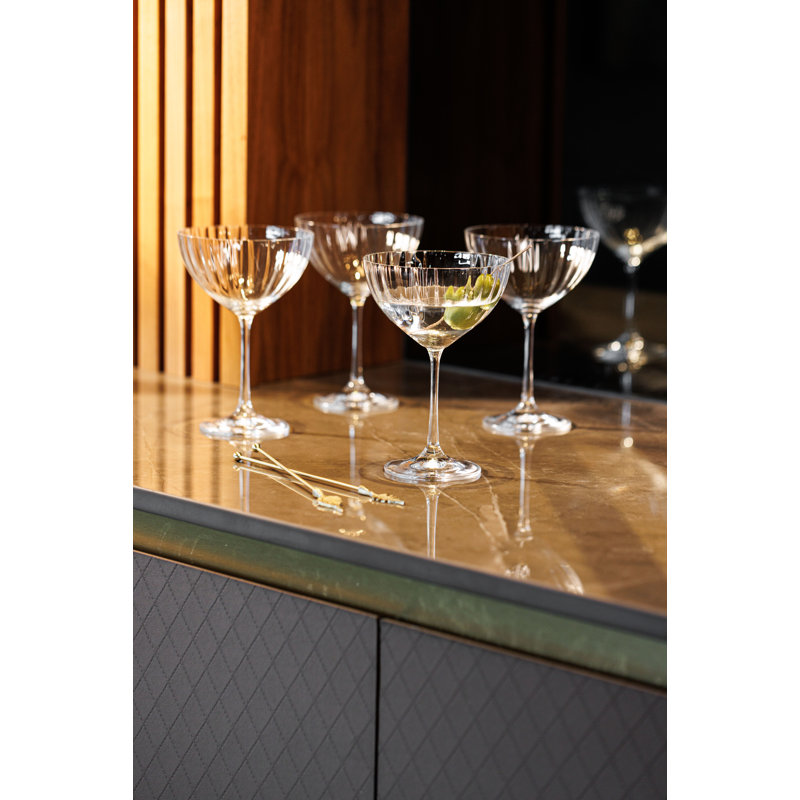 Mikasa Treviso Crystal Coupe Glasses, 300ml