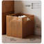 Panier à linge pour la chambre à coucher, panier à linge tissé sale avec poignées, bac de rangement pliable pour la salle de bain, la maison, le dortoir, design écologique