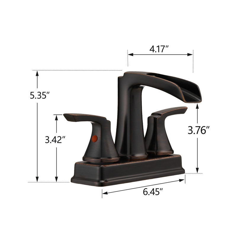 Robinet de lavabo de salle de bain élégant en bronze huilé, 2 poignées modernes, pivotant à 360 °
