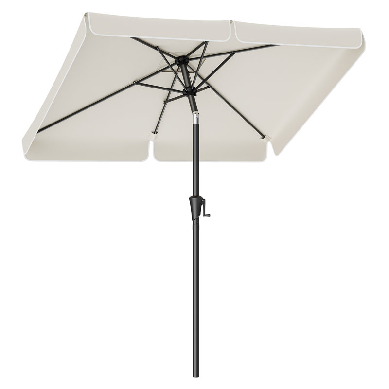 Careena 200cm Market Parasol, Beige, 220cm H x 200cm W x 200cm D
