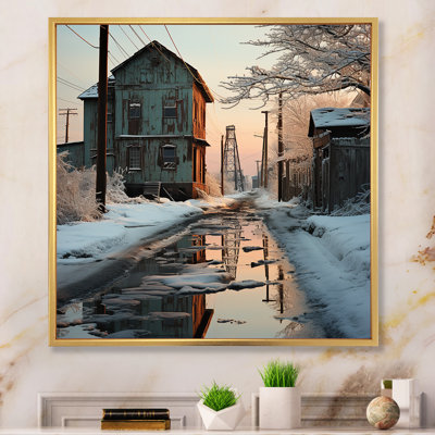 Warehouse Winter Scenery I - Warehouse Wall Art Living Room
