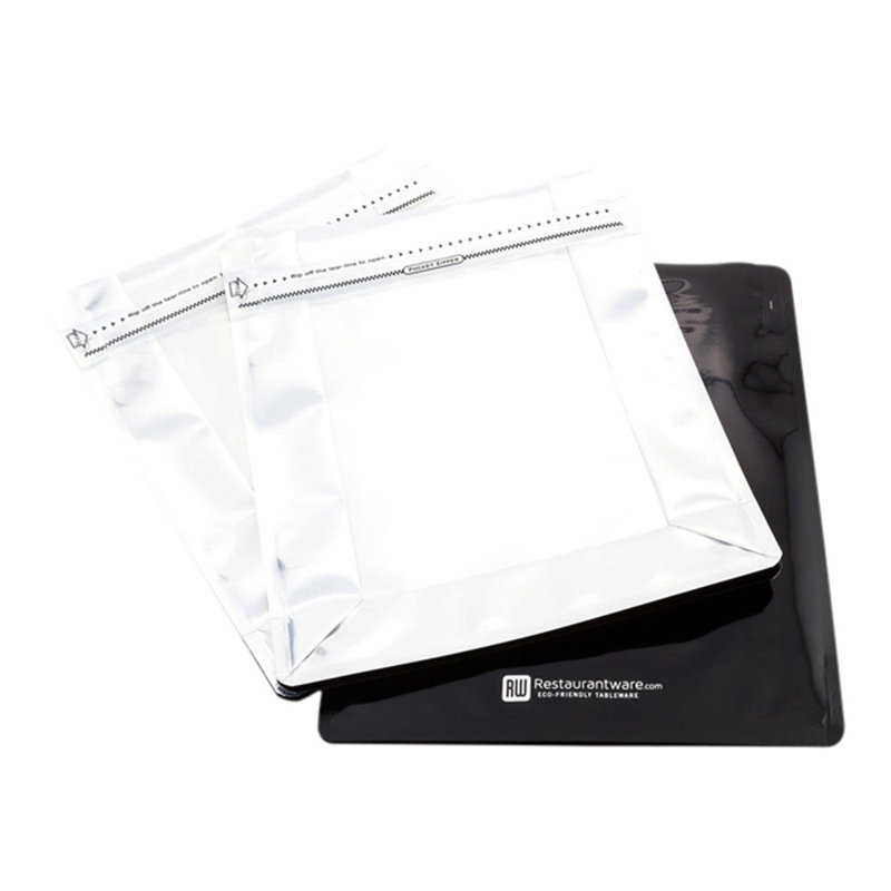Bag Tek Rectangle White Plastic Large Snack Bag - Double Seal, Rip Lock , Heat Sealable - 9 1/2" X 7 1/2" X 2 3/4" - 100 Count Box