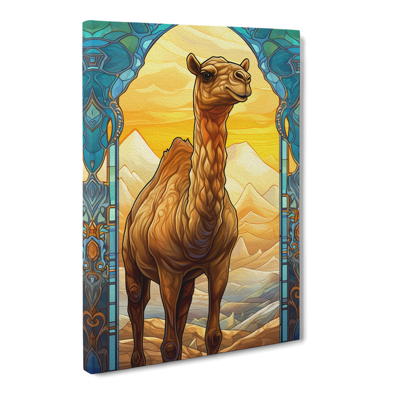 Camel Nouveau - Print, 50cm H x 35cm W x 3cm D