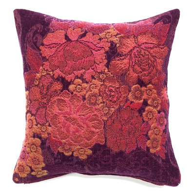 Floral Reversible Throw Pillow