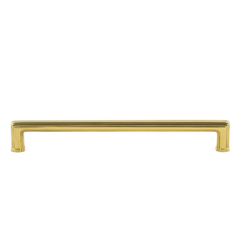 Bar / Handle Pull, Polished Brass, 8"