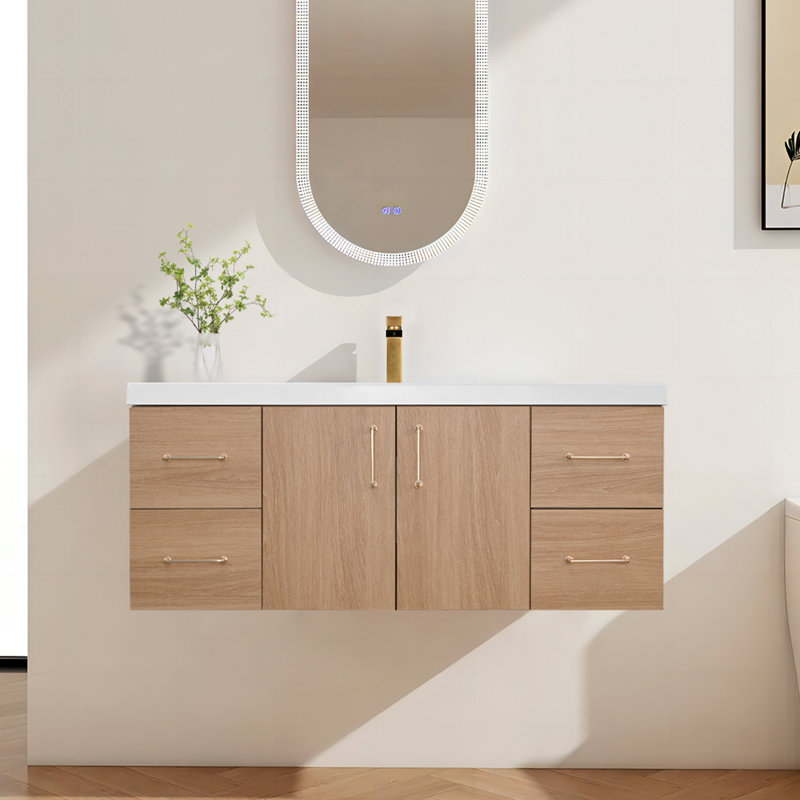 48" Wall Mounted Bathroom Vanity With Sink