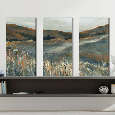 Copper Sunset - 3 Piece Wrapped Canvas Painting